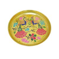 Meilleure vente ensemble Pooja Thali en laiton de qualité supérieure pour la maison Temple Pooja Thali articles décoratifs en laiton Pooja pour cadeau de décoration
