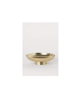 Élégant bol de service en laiton avec un travail de gravure complexe parfait pour la décoration de mariage rituels spirituels ou la présentation d'un dîner - Product Image 2