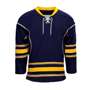 Ropa de equipo hecha a mano con impresión de logotipo personalizado Diseño de uniformes de hockey sobre hielo Jersey de hockey sobre hielo con tamaño y logotipo Precio razonable - Product Image 1