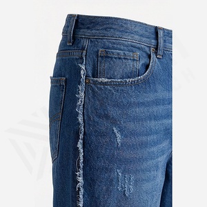 Pantalones Vaqueros Rectos Cómodos para Hombre, Color Personalizado, Botones, Impermeables, Transpirables, Diseño Bordado, Ropa de Calle, Ropa de Invierno - Product Image 5