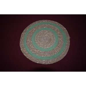 Mantel Individual Redondo de Lujo Tejido a Mano, Suministro al por Mayor, de Pasto Marino con Algodón Dori, a Bajo Precio - Product Image 2