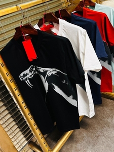 Camiseta de Hombre Talla Grande 100% Algodón Anti-Pilling Lisa de Manga Corta con Cuello Redondo Casual Transpirable Ecológica 300 Gramos OEM ODM - Product Image 6