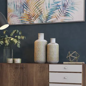 World Trending Coastal Design Iron Flower <b>Vase</b> for Home Decor Eco-Friendly Tabletop Decoration Zahid - Product Image 1