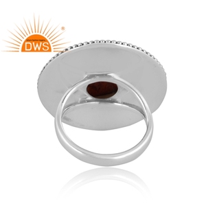 Anillo apilable de piedras preciosas de Coral de esponja Natural de plata de ley oxidada más vendido, joyería personalizada para mujer, regalo para ella - Product Image 5