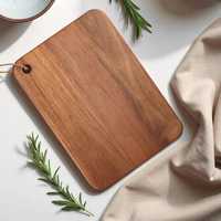 Planche à découper de qualité supérieure en bois d'acacia, épaisse, durable, polie, résistante au lave-vaisselle, personnalisée, de qualité commerciale, pour la cuisine