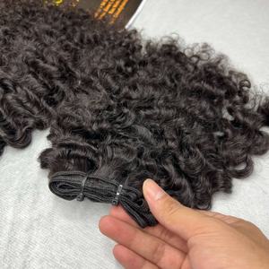 CDYHAIRVN Extensions de cheveux humains bouclés birmans 100 % naturels non traités, mèches de cheveux humains bouclés birmans 8-40 pouces - Product Image 3