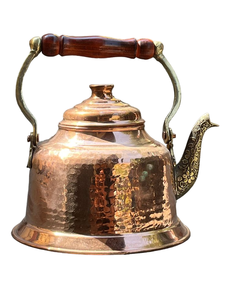 Bouilloire en métal gravée à la main pour le thé et le café, bouilloire à thé de table de cuisine faite à la main, théière à bas prix - Product Image 5