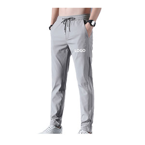 Men's Pants For Gym And Jogging Designed With Elastic Waist Side Pockets And Slim Fit Workout Streetwear Joggers - Product Image 2