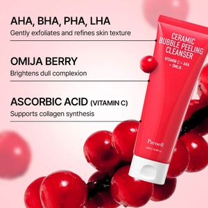 [PARNELL] Nettoyant exfoliant moussant en céramique Aha Omija 180ml Vente en gros Cosmétiques de beauté Soins de la peau - Product Image 3