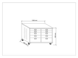 Heavy Duty Metal Tool Workbench 10 Storage <b>Drawers</b> <b>Workshop</b> Organizer Cabinet OEM Customizable Modular Toolcart - Product Image 5