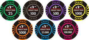 ชิปโป๊กเกอร์ดินเผา14gm คุณภาพระดับคาสิโนพร้อมโลโก้และสีที่กำหนดเองเพื่อความบันเทิง - Product Image 2