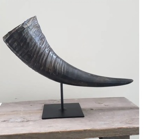 HA HANDICRAFT Modern Farmhouse Luxury Natural Buffalo Horn Steel Stand Unique <b>Wedding</b> Event Creative Novelty Home Decoration - Product Image 3