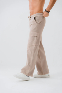 Custom Made 100% Cotton <b>Men's</b> Baggy <b>Denim</b> Pants Stonewashed Streetwear Wide Leg Jeans OEM Manufacturer Serviced - Product Image 2