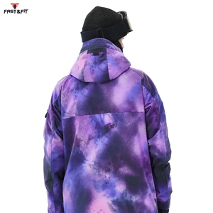 Chaqueta de Esquí Personalizada para Hombre, Impermeable, Cortavientos, Transpirable, Talla Grande, Estampada, 100% Poliéster, Ropa Deportiva 2025 - Product Image 6