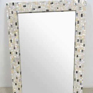 Fabricant de cadres de miroirs muraux |   Miroirs décoratifs en métal noir - Product Image 1