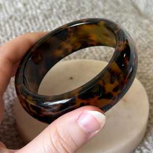 กำไลข้อมือเรซินอีพ็อกซี่ทรงกลม/สี่เหลี่ยมลายดอกไม้สุดหรู - Product Image 5