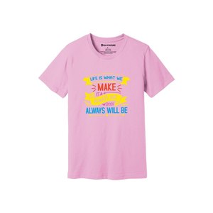 เสื้อยืดผ้าฝ้าย100% พิมพ์ลายด้วยความมีน้ำใจขนาด160 180ถึงหนักมี12สีที่สามารถปรับแต่งดีไซน์และการจัดวางของคุณเองได้ - Product Image 2