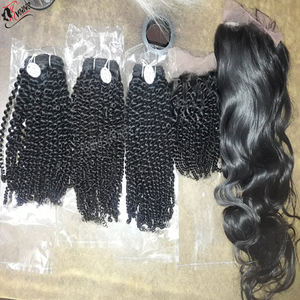 Precio de fábrica, proveedor de extensiones de cabello humano crudo alineado con cutícula, paquete rizado - Product Image 6