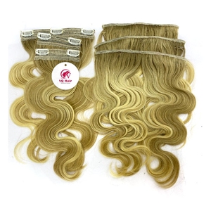 Extensión de cabello Remy vietnamita virgen 100% cabello humano con clip de Vietnam - Product Image 6