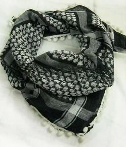 ARF Customized Color Cotton Shemagh Scarf for Men-Spring Square Style with Decorative Embellishment Multifunction Daily Use - Product Image 1