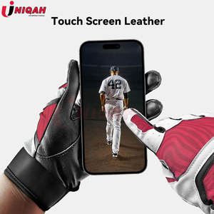 Gants de frappe de baseball pour adultes, collection style unique, manchette longue élastique, adhérence améliorée, durables, confortables, en cuir - Product Image 5