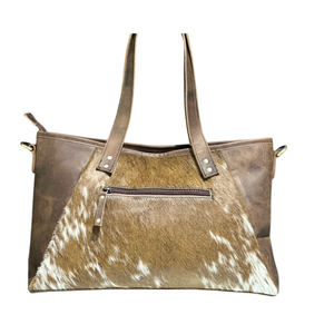 Túi tote da bò chính hãng cho phụ nữ Túi Tote da lớn để sử dụng hàng ngày với vải lót bên trong và phụ kiện bền - Product Image 2