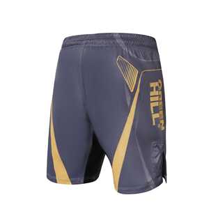 Pantalones Cortos de MMA GREEN HILL 2023, Diseño Personalizado, Ropa Deportiva de Seda Gris, para Entrenamiento de Combate, Elásticos, para Artes Marciales, Técnica de Sublimación - Product Image 4