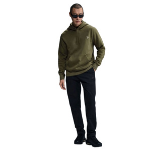 Wholesale Unisex Hoodie Custom Logo Heavyweight Drop Shoulder Hoodie High Quality Loose Fleece Pullover Hoodie - Product Image 1