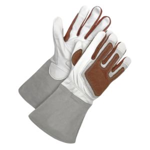 Guantes de soldadura TIG de cuero de vaca de alto rendimiento, resistentes al calor y resistentes a chispas, seguridad Industrial de alta resistencia, 11 oz - Product Image 1
