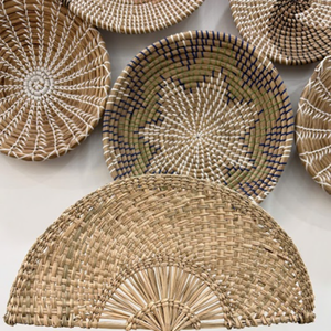 Abanico de algas marinas ecológico al por mayor | Abanico de paja tejido hecho a mano | Abanico natural decorativo para decoración de bodas y eventos - Product Image 4