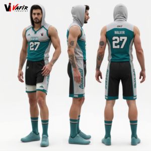 Ensemble de maillots de football 7v7 personnalisés, respirants, sans manches, avec impression par sublimation - Product Image 1