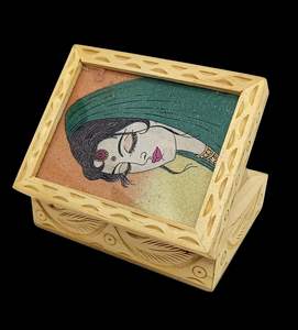 Caja de Joyería Decorativa de Madera Personalizable con Diseño Contemporáneo para Exhibición en Tocador de Lujo a Precio Económico - Product Image 3