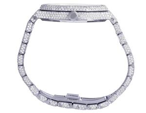 Reloj de Lujo para Hombre con Correa de Cristal de Diamante Moissanite, Acero Inoxidable, Completamente Cubierto de Piedras, Estilo Hip Hop, Colección de Joyería al por Mayor - Product Image 2