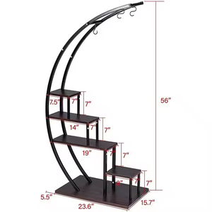 Support à plantes vertical en métal de qualité supérieure, étagère à fleurs multi-niveaux pour balcon, présentoir de jardin intérieur/extérieur, vente en gros - Product Image 2