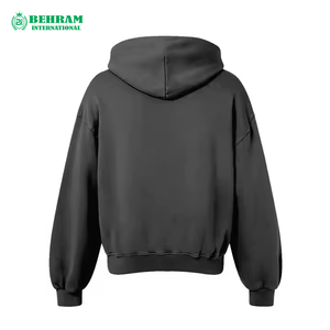 Sweat à capuche zippé uni personnalisé unisexe, vente en gros, poids lourd, qualité supérieure, 100% coton molletonné/éponge française, séchage rapide - Product Image 1