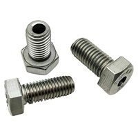 Sekrup Baut Hex Soket Eksternal Baja Tahan Karat M5-M20 Metrik Berlubang Produsen Sekrup Heksagonal Berlubang Sekrup Adaptor Jantan Betina