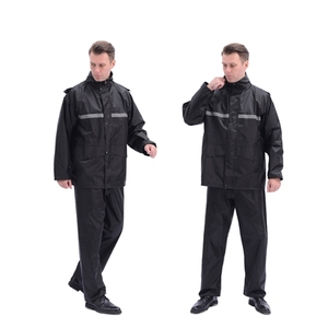 Nueva llegada personalizado impermeable traje de lluvia impermeable para hombres mujeres poliéster PVC impermeable para adultos - Product Image 1