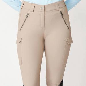 Culotte équestre légère pour femmes poignée en silicone respirant ajustement parfait personnalisé en vrac vente en gros culotte d'équitation pantalon - Product Image 1