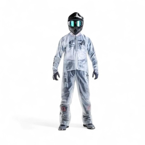 Pantaloni Antipioggia Trasparenti Acerbis Clear Rain 3.0 Taglia XL, Abbigliamento Sportivo Traspirante, Impermeabile e Antivento per Moto, con Stampa da Corsa - Product Image 1