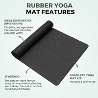 Professionnel Femme Fitness Homme Danse PU Tapis 5mm Doux Yoga Tapis Antidérapant En Caoutchouc Naturel Personnalisé Isolation Acoustique Absorption Des Chocs