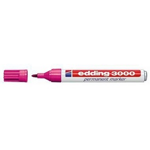 Marcadores Permanentes EDDING 3000, 1.5-3mm, Rosa, Alta Visibilidad para Uso Diario - Product Image 1