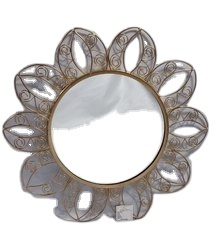 Best Selling Iron <b>Mirror</b> Art <b>Irregular</b> Circular Living Room Metal Frame Wall <b>Mirror</b> Decor Christmas Vintage Luxury Space Casual - Product Image 2