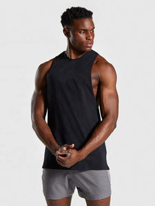 Camisa sin mangas de algodón Sando Camisetas interiores Muscle Tee deportes en blanco gimnasio ropa desgaste chaleco Fitness hombres Stringer Tank Top hombres - Product Image 3