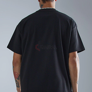 240GSM Camiseta de cuello redondo unisex de gran tamaño de peso pesado para hombres Fabricante de alta calidad - Product Image 1