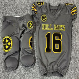 Uniforme de football américain réversible d'usine original personnaliser les maillots de football américain en sergé de haute qualité - Product Image 3