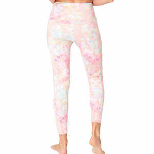 Mallas deportivas de cintura alta personalizables para mujer mallas de Yoga de alto rendimiento teñidas lisas cómodas para gimnasio Fitness - Product Image 4