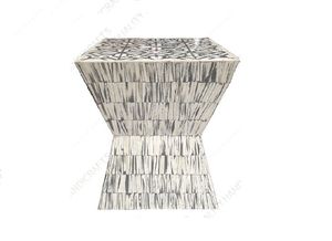 Premium Bone Inlay Coffee Table Handcrafted Floral Design Modern Living Room Furniture - Product Image 3