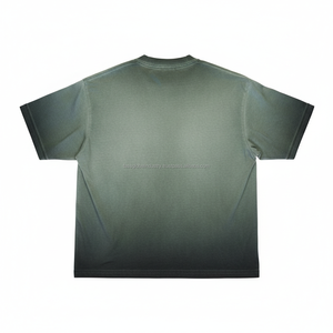 Camisa de punto satinado 100% algodón con tecnología de secado rápido, corte holgado, hombros caídos, estilo casual de verano, ropa urbana de secado rápido, logotipo personalizado OEM - Product Image 2