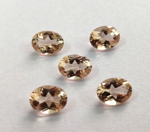 Morganite de couleur pêche naturelle, taille ovale 6x8 mm, facettée, qualité excellente - Morganite ovale en vrac - Product Image 3
