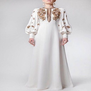 Abaya Dubaï bon marché belle couleur noire abaya traditionnelle musulmane travail à la main caftan avec un design personnalisé - Product Image 3